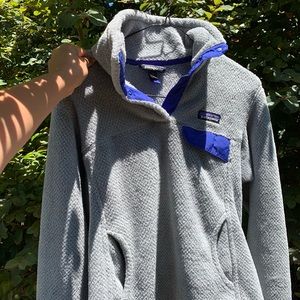 Grey Patagonia ReTool Snap T Fleece Pullover